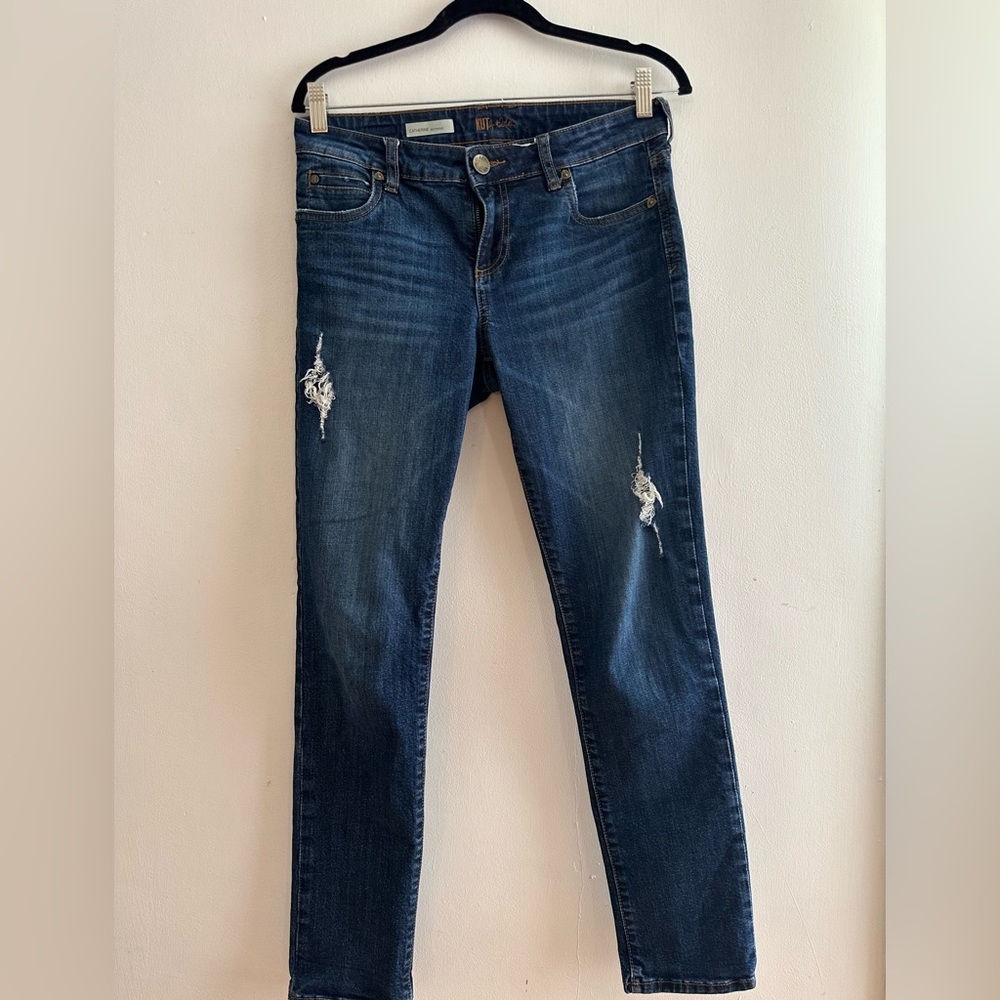 Kut from the Kloth Catherine Boyfriend jeans dark wash
